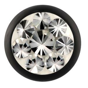 Steel - Screw ball - Black - Epoxy - SWAROVSKI -...