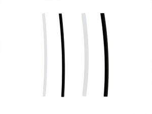 2,4 mm - 100 cm - WT- White / Weiss - PTFE - Schnur