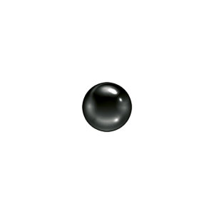 Black Steel - Ball - 4mm - NOIR - Studex System 75