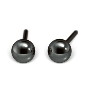 Black Steel - Ball - 4mm - NOIR - Studex System 75