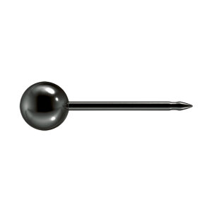 Black Steel - Ball - 4mm - NOIR - Studex System 75