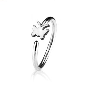 Steel - Nose Ring - Butterfly steel