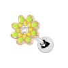 Steel - Barbell - Tragus - spring flower