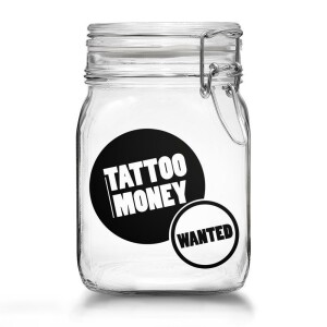 Tattoo Money Box - image Black/Green