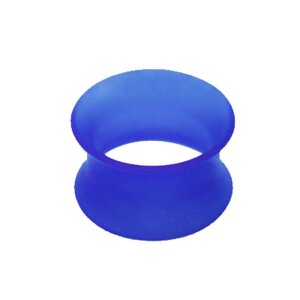 Silicone - Tunnel - blue 6 mm