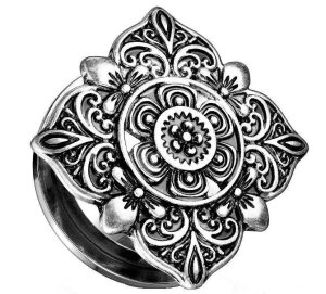 Stahl - Tunnel - Ornament Floral 12 mm