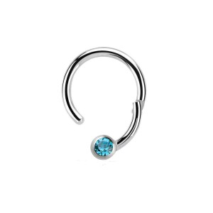 Steel - BCR ball closure ring - hinged - crystal AQ -...