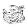 Steel - Clip On Piercing - tendril crystal