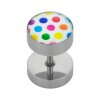 Stahl - Fake Plug - Polka Dots - bunt - Supernova Concept