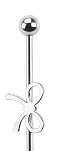 Steel - Industrial Barbell - Horseshoe bend Silver Steel