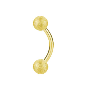 Gold Steel - Banana - diamond optics 1,6 mm