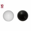 1,6 mm - 4 mm - BK - Black / Schwarz - Acryl - Schraubkugel - einfarbig - 10er Pack