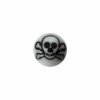 Acrylic - Screw ball - skull sign - 10pcs pack 1,2 mm - 4 mm - BK/W