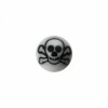 Acrylic - Screw ball - skull sign - 10pcs pack 1,6 mm - 4 mm - BK/W