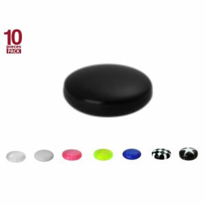 1,6 mm - 5 mm - T-DB - Transparent Dark Blue / Dunkel Blau - Acryl - Schraubdisc - einfarbig - 10er Pack