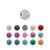 Epoxy - Screw ball - crystal - plain 1,6 mm - 8 mm - DB