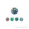 1,2 mm - 4 mm - BZ/RC-Blue Zirkon/Regenbogen - Epoxy - Schraubkugel - Kristall - zweifarbig