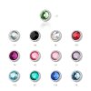 Steel - Clip-in flatball - crystal 3 mm - SB