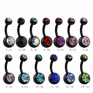 10 mm - RC - Rainbow Colour/ Regenbogen - Black Steel -...