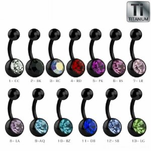 10 mm - CC - Crystal Clear/ Kristallklar - Black Titan -...