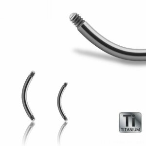 1,2 mm - 13 mm -  - Titan - Banane - ohne Kugeln