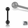 Black Titanium - Barbell 1,6 mm - 10 mm - 5 mm