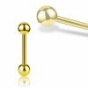 1,0 mm - 10 mm - 3 mm - Gold Steel - Barbell