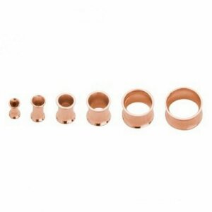 Rosegold Steel - Flesh Tunnel - Double flared 10 mm