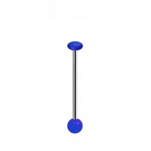 Steel - Barbell - with acrylic ball and disc 14 mm - 4+5...