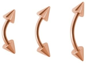 Rosegold Steel - Banana - cones 1,2mm (cones 3mm) 6mm