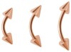 Rosegold Steel - Banana - cones 1,2mm (cones 3mm) 7mm