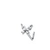 Butterfly 316L Surgical Steel L Bend Nose Stud Rings Clear (CC)