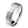 Steel - Finger Ring - Love you Mom 50