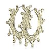 Stahl - Creolen - Filigranes Ornament Gold