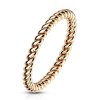 Steel - Finger Ring - Rope Optics Rosegold 50