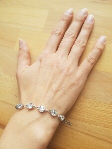 Stainless Steel - Bracelet - Classic round Crystals