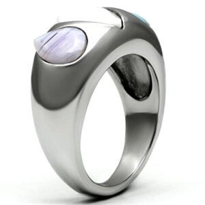 Steel - Finger Ring - Drop Design Tricolor