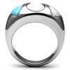 Steel - Finger Ring - Drop Design Tricolor