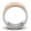 Edelstahl - Finger Ring - Pastell Apricot