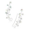 Sterling Silver 925 - Ear Crawler - Blumenranke