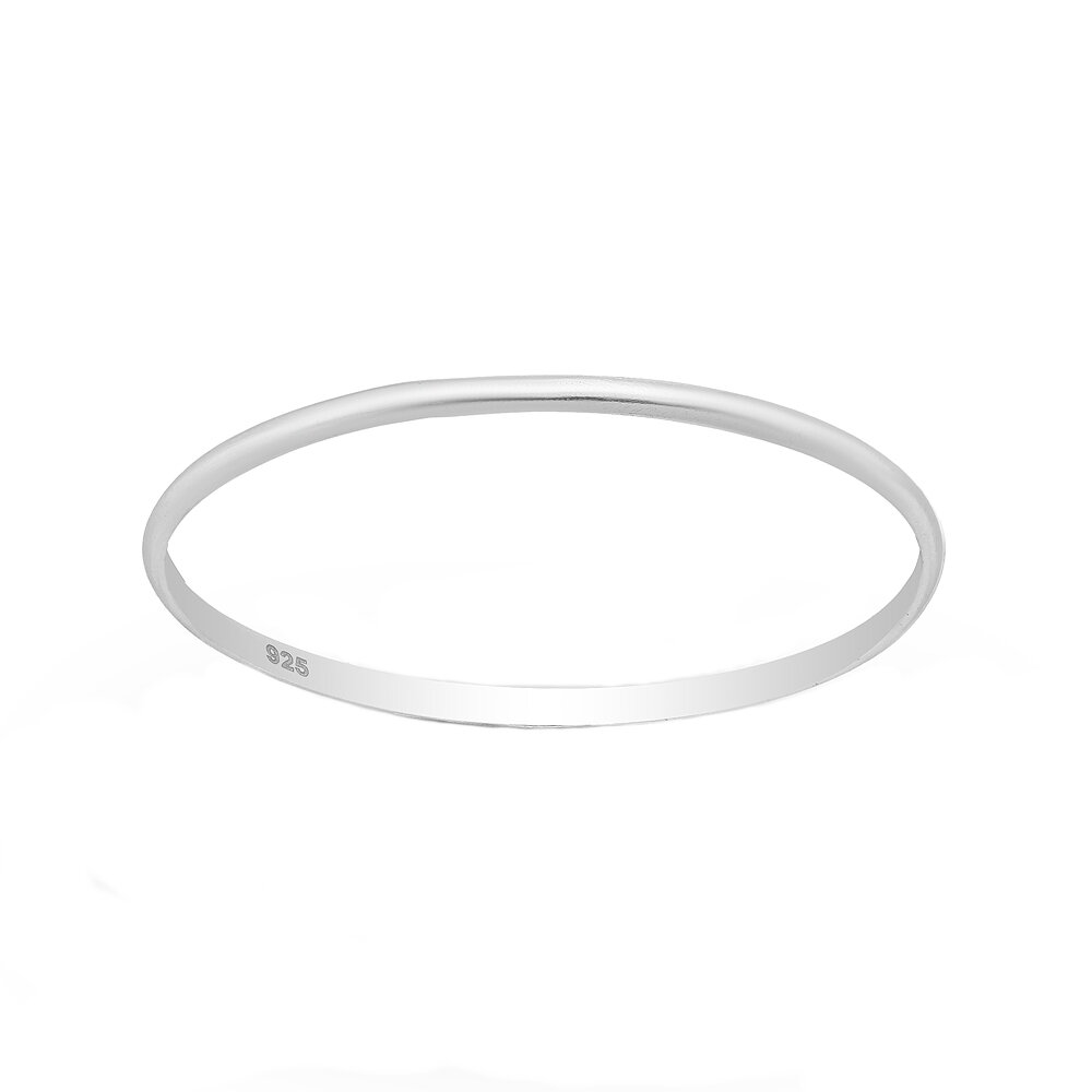 Sterling Silver 925 - Finger Ring - Basic Band Ring