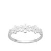 Sterling Silver 925 - Finger Ring - Blumen Bogen