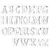 Stahl - Ohrstecker - Alphabet Buchstaben Einzeln