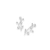 Sterling Silver 925 - Ear Crawler - Zweig mit Kristallen