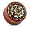 Wood - Plug - Flowers Tribal Rose