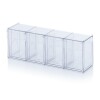 Plastic tipping box module - different sizes available 4 Behälter 60 x 16,8 x 20,7 cm