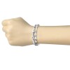 Stainless steel - bracelet - curb chain flat