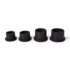 Silicone color caps with base - 250 pieces - black 12 mm 250 pcs