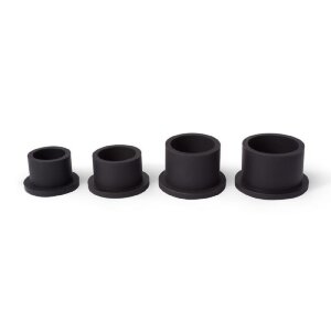 Silicone color caps with base - 250 pieces - black 16 mm 250 pcs