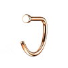 Titan - Nasenring mit Flat Disc 0,8 x 8 mm Rosegold